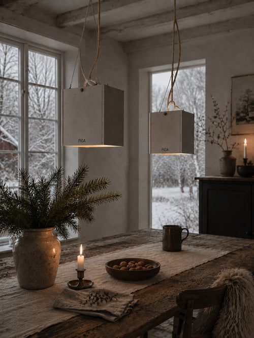 PIGA Lampskärm Stål - Taklampa L