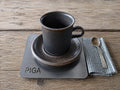 PIGA Plåtbricka Stål - 15 × 15 cm, Natur