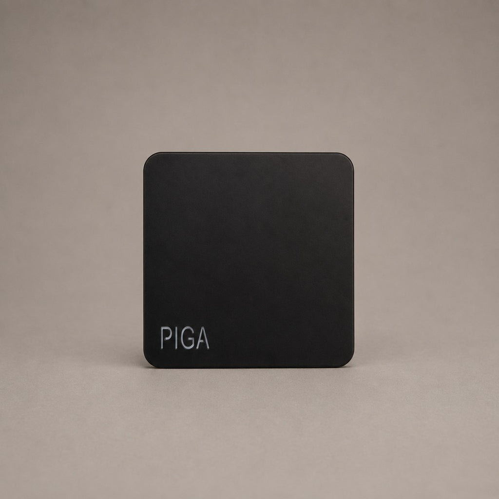 PIGA Plåtbricka Stål - 15 × 15 cm, Svart
