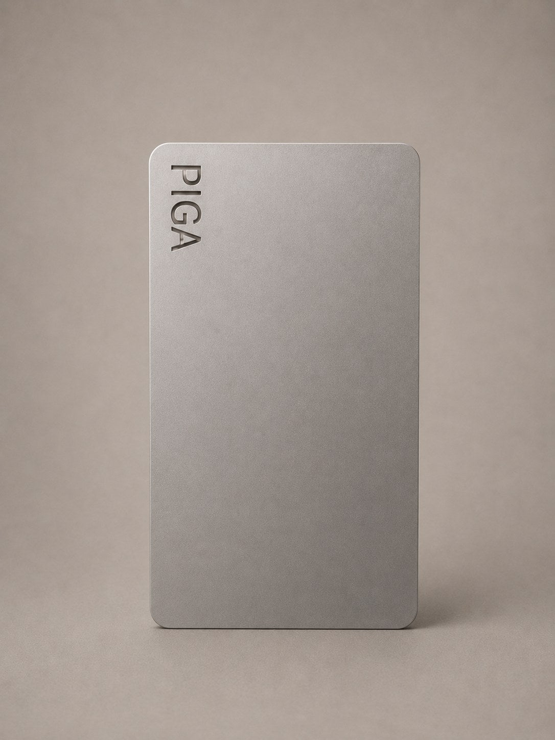 PIGA Plåtbricka Stål - 15 × 30 cm, Natur