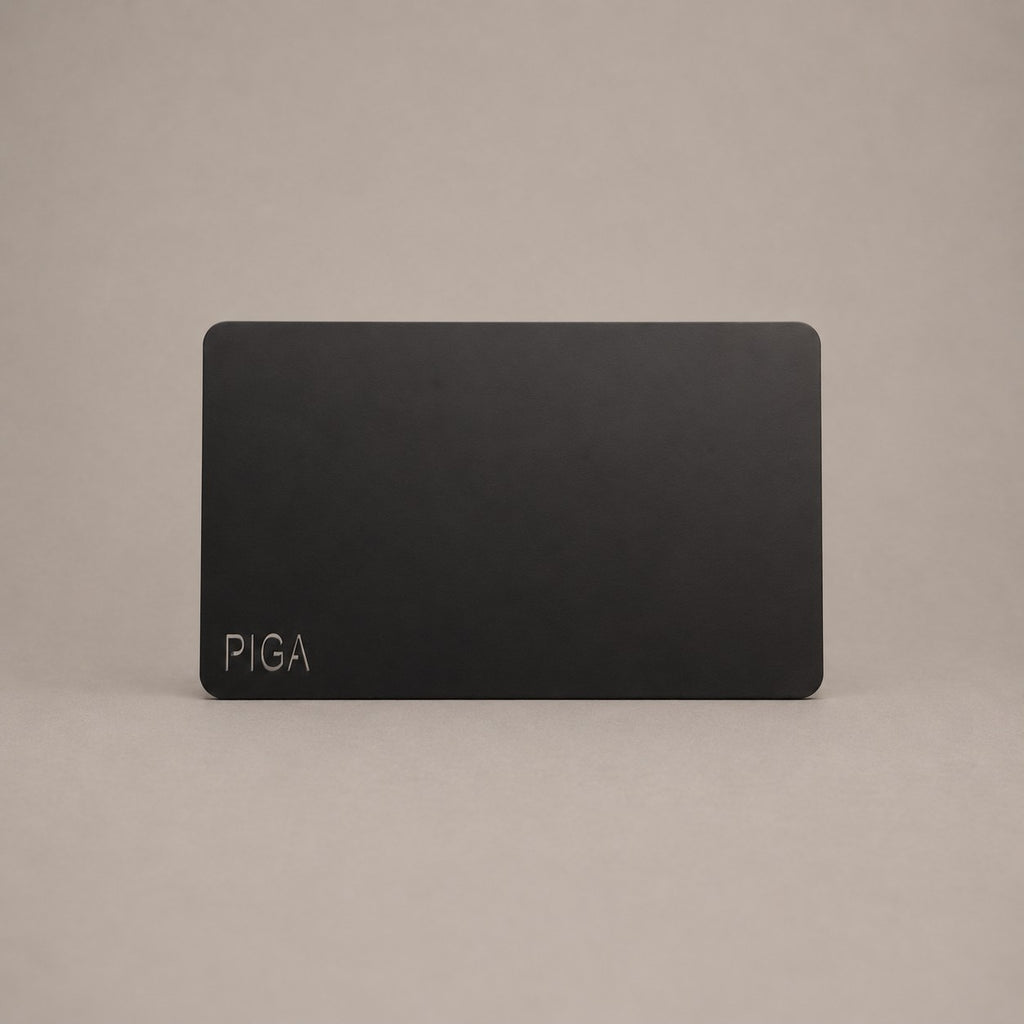 PIGA Plåtbricka Stål - 15 × 30 cm, Svart