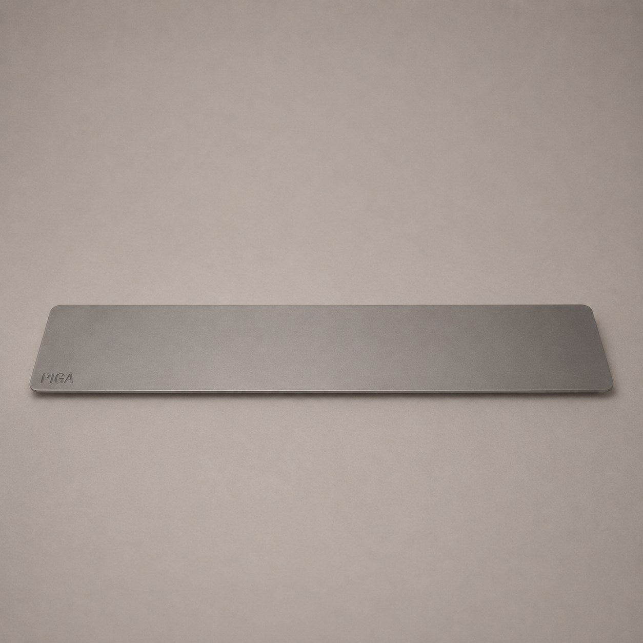 PIGA Plåtbricka Stål - 15 × 75 cm, Natur
